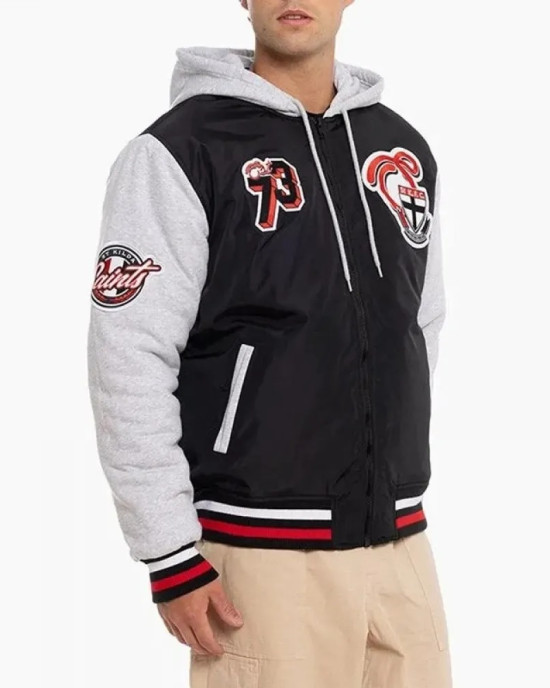 St Kilda Saints Patchwork Hooded Jacket