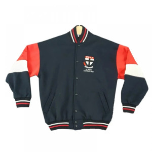 St Kilda Saints Vintage Retro Varsity Fleece Jacket