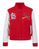 St. Louis Cardinals Game Day Classics Red Varsity Wool/Leather Jacket St. Louis Cardinals Game Day Classics Red Varsity Wool/Leather Jacket