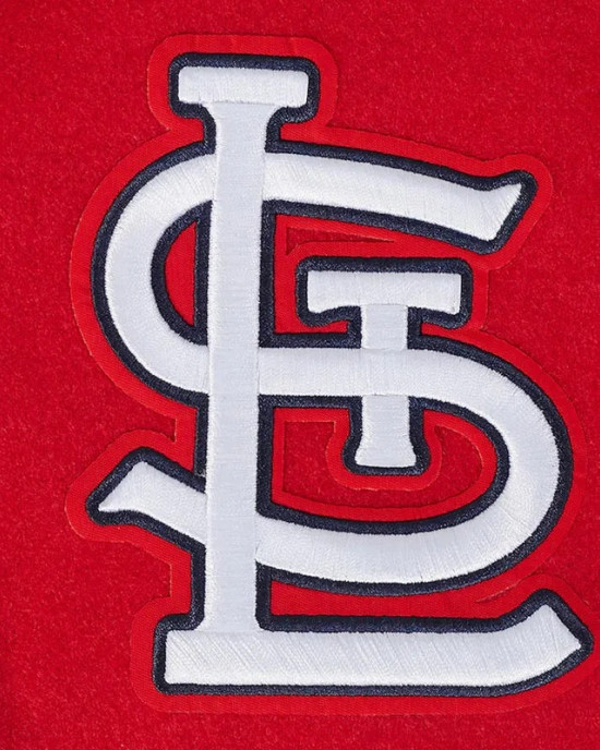 St. Louis Cardinals Game Day Classics Red Varsity Wool/Leather Jacket St. Louis Cardinals Game Day Classics Red Varsity Wool/Leather Jacket