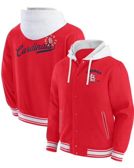 St. Louis Cardinals Red Cotton Hooded Jacket