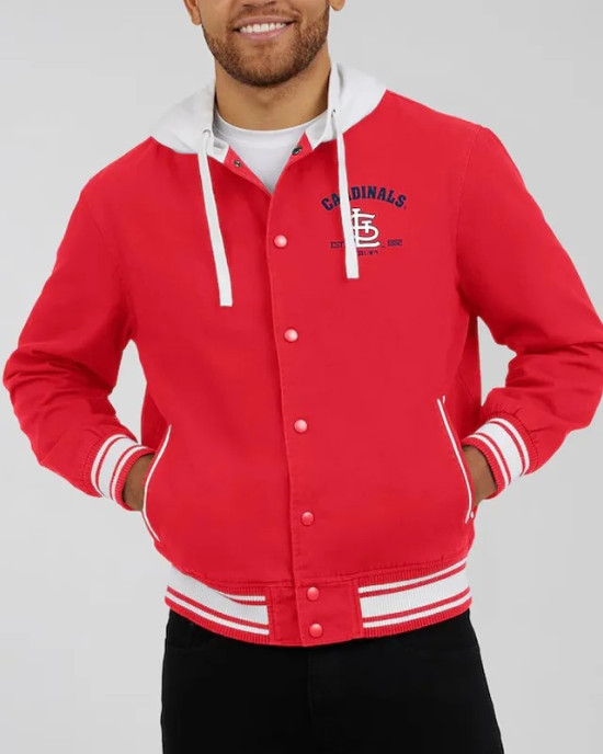 St. Louis Cardinals Red Cotton Hooded Jacket