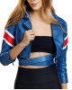 Street Fighter 6 Cammy Blue Leather Costume Jacket