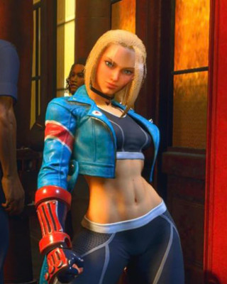 Street Fighter 6 Cammy Blue Leather Costume Jacket