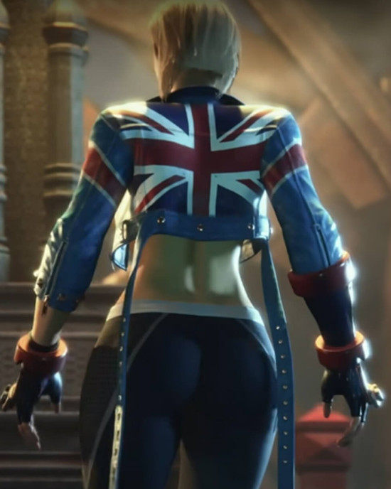 Street Fighter 6 Cammy Blue Leather Costume Jacket