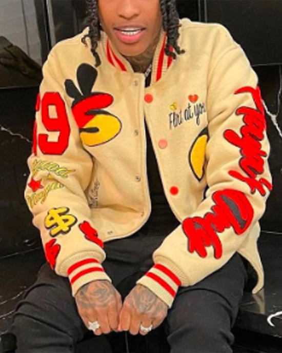 Strictly Stacked Playa’s Only Wool Varsity Jacket Strictly Stacked Playa’s Only Wool Varsity Jacket