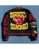 Strictly Stacked Playa’s Only Wool Varsity Jacket