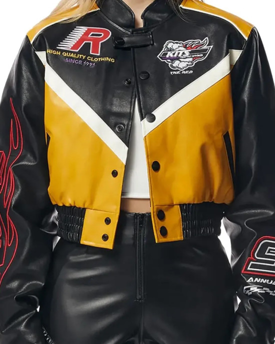 Stylish SMK Leather Jacket - High-Quality Racing Apparel