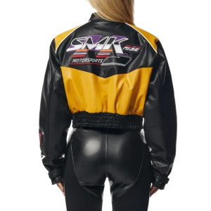 Stylish SMK Leather Jacket - High-Quality Racing Apparel