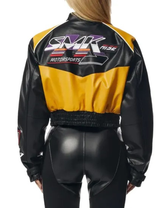 Stylish SMK Leather Jacket - High-Quality Racing Apparel