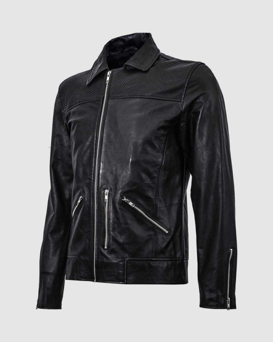 Summer Jacket - Retro Racing Jacket in Black Summer Jacket - Retro Racing Jacket in Black