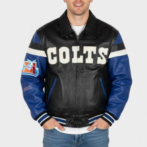 Super Bowl Champions Indianapolis Colts Leather Jacket