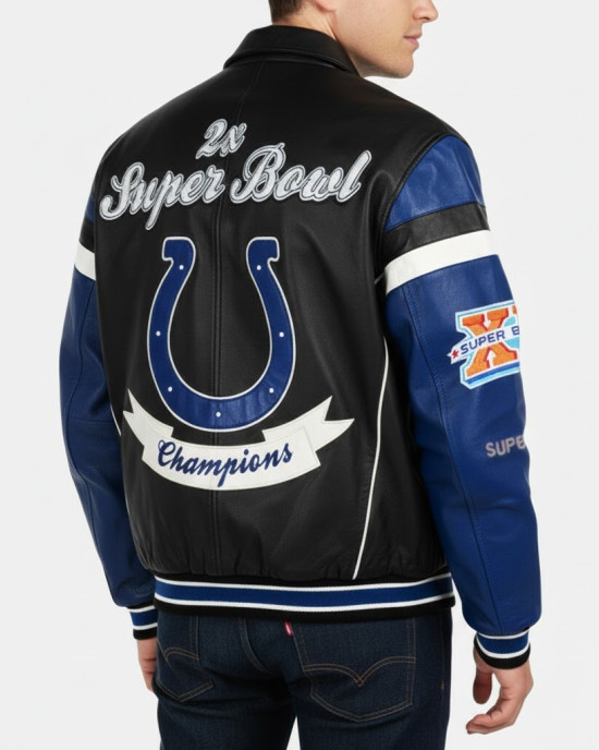 Super Bowl Champions Indianapolis Colts Leather Jacket