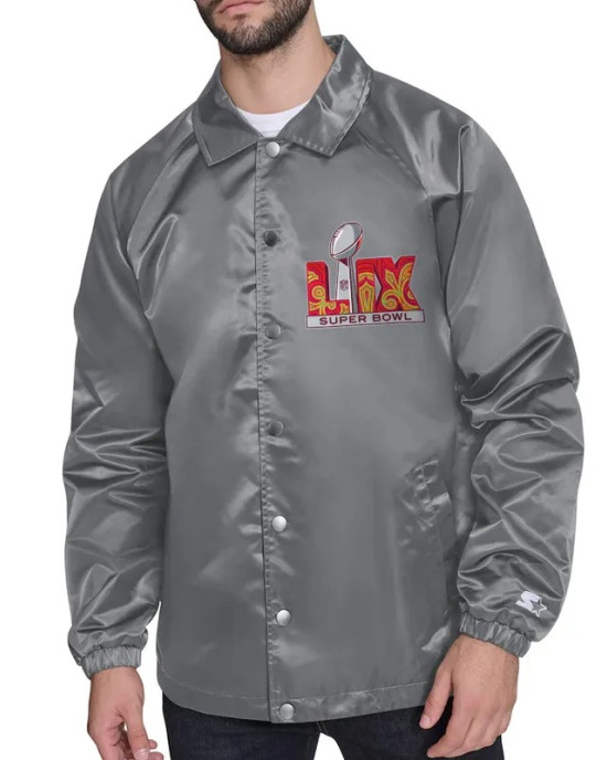 Super Bowl LIX Coaches Windbreaker Jacket Super Bowl LIX Coaches Windbreaker Jacket