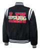 Super Bowl LIX Full-Snap Varsity Black Bomber Jacket