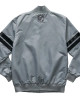 Super Bowl LIX Gray Varsity Satin Jacket Super Bowl LIX Gray Varsity Satin Jacket
