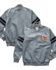 Super Bowl LIX Gray Varsity Satin Jacket Super Bowl LIX Gray Varsity Satin Jacket