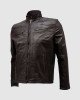 Super Slim Men Brown Leather Motorcycle Jacket Super Slim Men Brown Leather Motorcycle Jacket