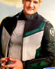 Superman Guy Gardner Black White Leather Jacket