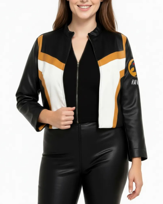 Superman Hawkgirl 2025 Cropped Leather jacket