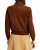 Superman Lois Lane Bomber Brown Suede Leather Jacket