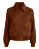 Superman Lois Lane Bomber Brown Suede Leather Jacket