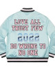 Supreme Love All Trust Few Blue Varsity Jacket Supreme Love All Trust Few Blue Varsity Jacket