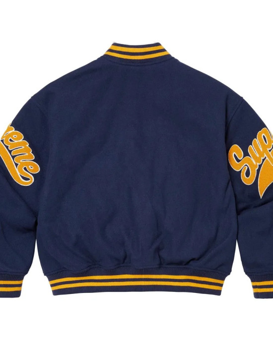 Supreme NY Veritas Full-Snap Wool Varsity Jacket Supreme NY Veritas Full-Snap Wool Varsity Jacket