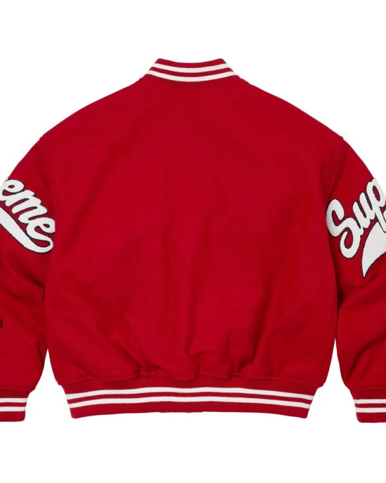 Supreme NY Veritas Full-Snap Wool Varsity Jacket Supreme NY Veritas Full-Snap Wool Varsity Jacket
