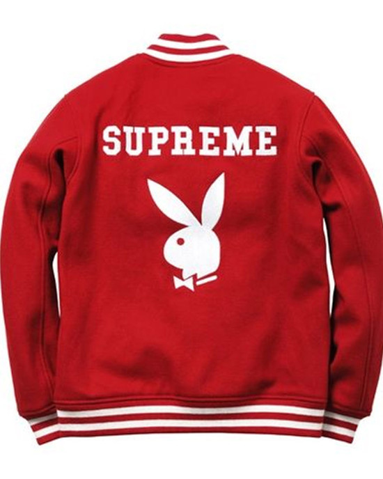 Supreme Playboy Varsity Wool Jacket Supreme Playboy Varsity Wool Jacket