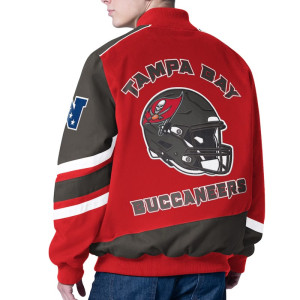 Tampa Bay Buccaneers Prime Time Racing Full-Zip Red Cotton Jacket