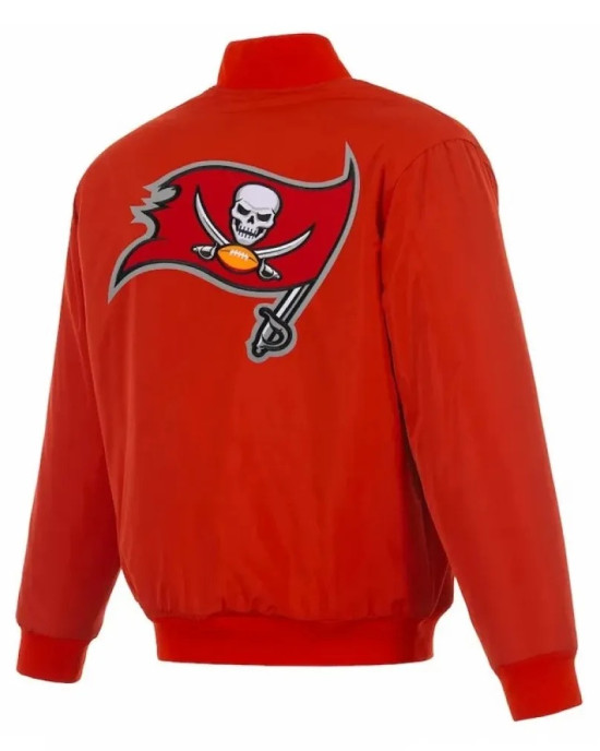Tampa Bay Buccaneers Red/Black Full-Zip Reversible Flight Jacket