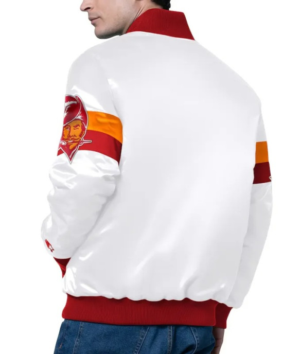 Tampa Bay Buccaneers Triple Option Varsity Satin Jacket