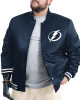 Tampa Bay Lightning Adaptive Bold Logo Varsity Satin Jacket