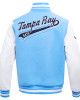 Tampa Bay Rays Script Light Blue Varsity Jacket Tampa Bay Rays Script Light Blue Varsity Jacket
