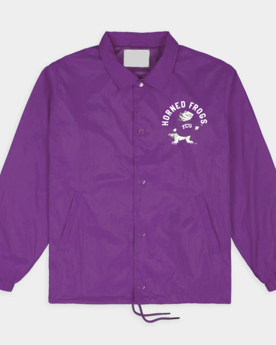 TCU Horned Frogs Vintage Logo Coaches Jacket TCU Horned Frogs Vintage Logo Coaches Jacket