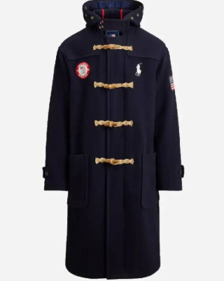 Team USA Winter Olympics 2026 Flagbearer  Wool Toggle Coat