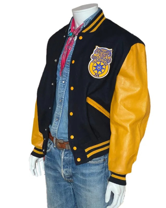 Teamsters Black and Gold Varsity Jacket