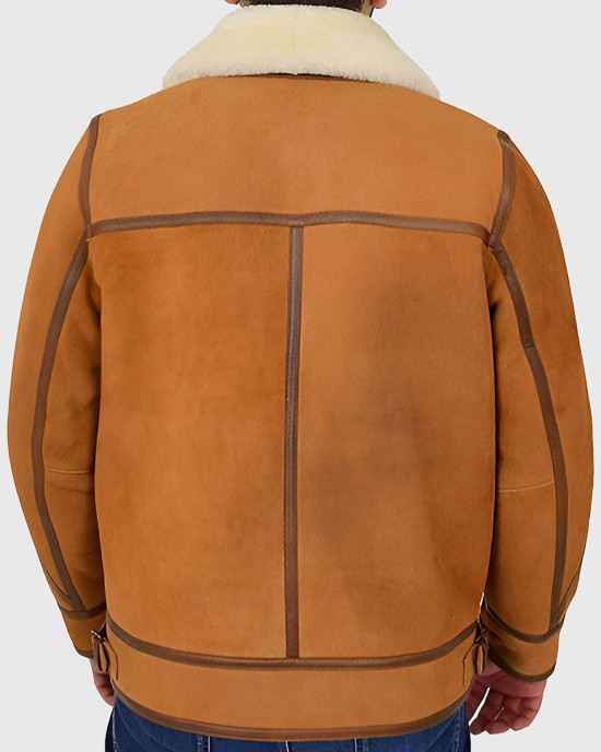Tejan Men’s Brown B-3 Bomber Leather Jacket Tejan Men’s Brown B-3 Bomber Leather Jacket