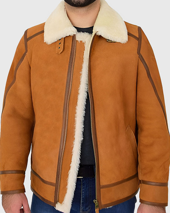 Tejan Men’s Brown B-3 Bomber Leather Jacket Tejan Men’s Brown B-3 Bomber Leather Jacket