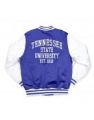 Tennessee State Blue and White Baseball Jacket