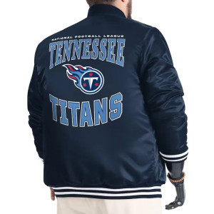 Tennessee Titans Adaptive Team Graphic Varsity Satin Jacket
