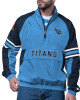 Tennessee Titans Prospect Light Blue Half-Zip Pullover Jacket