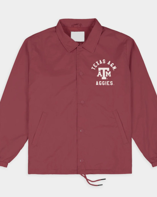 Texas A&M Aggies Classic Monogram Coaches Jacket Texas A&M Aggies Classic Monogram Coaches Jacket