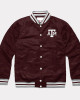 Texas A&M Aggies Wine Varsity Satin Jacket Texas A&M Aggies Wine Varsity Satin Jacket
