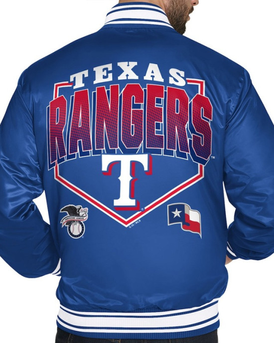 Texas Rangers Home Plate Printed Graphic Jacket