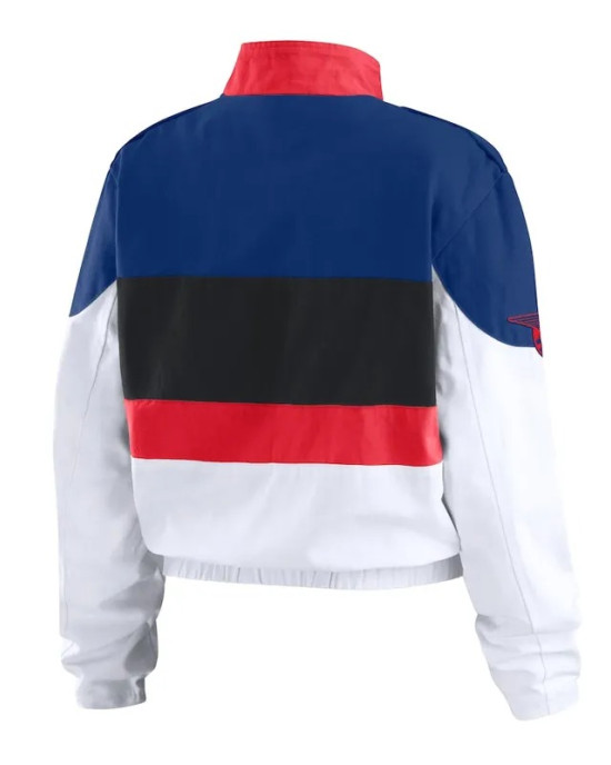 Texas Rangers Racing Navy/White Full-Zip Jacket