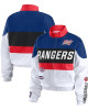 Texas Rangers Racing Navy/White Full-Zip Jacket