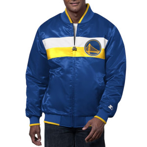 The Ambassador Golden State Warriors Varsity Satin Jacket