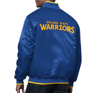 The Ambassador Golden State Warriors Varsity Satin Jacket